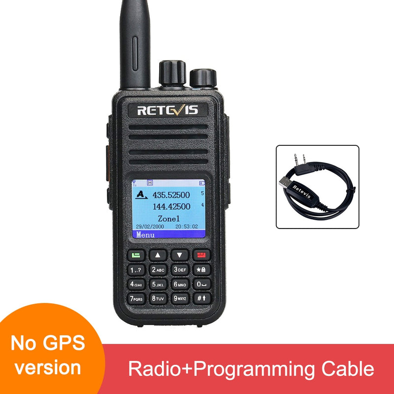 Retevis RT3S DMR Digital Walkie Talkie Ham Radio Stations Walkie-talkies Professional Amateur Two-Way Radio VHF UHF GPS APRS 5W