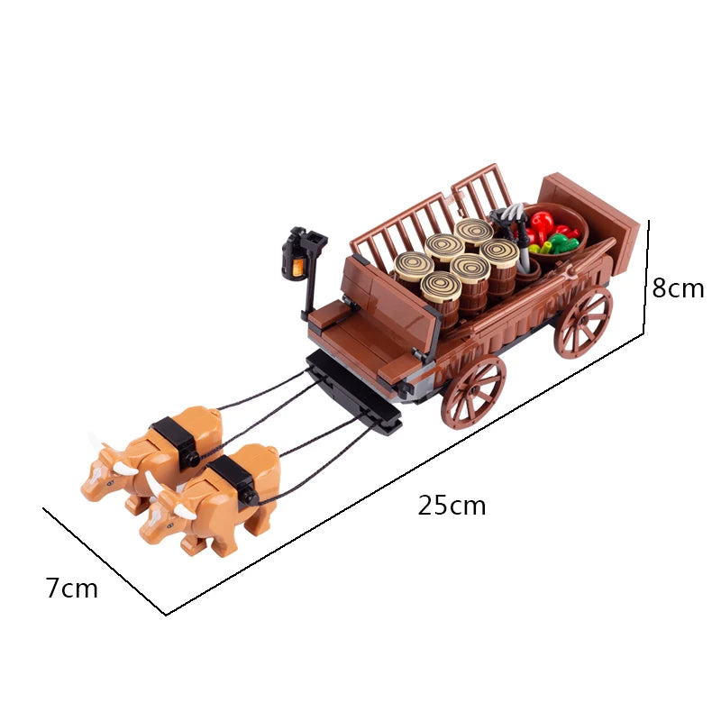 MOC Medieval Castle Building Blocks kit Tent Campfire Siege Car Hanging Cage Trial Bench Guillotine Weapon Toys Gifts Mini Brick