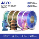 JAYO  pla plus SILK Three Colors Silk Rainbow 3D Printer Filament 1.75mm 100% No Bubble FDM 3D Printer Materials for 3D Printer