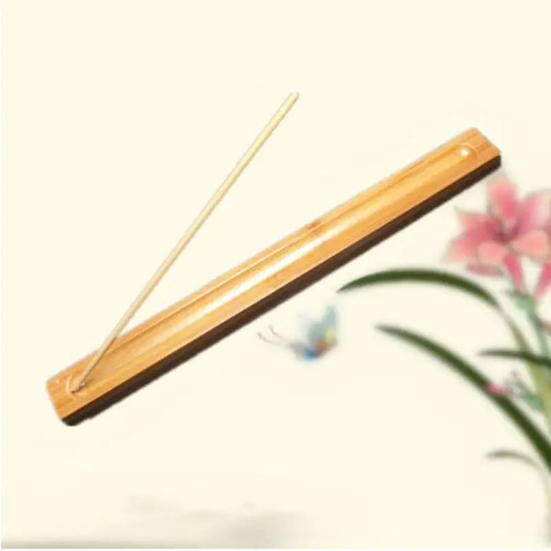 New Useful Bamboo Material Stick Plate Incense Holder Fragrant Ware Stick Incense Burner Bamboo Line Incense Burner