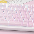 Side Printed RGB Backlit Keycaps Sakura Pink Double Shot PBT Keycaps Cherry Profil für Cherry MX Switches Mechanische Tastatur