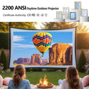 4K beamer Projector for Movies 2200 ANSI Auto Focus Native Full HD 5G Wifi Android TV Home Theater Daylight HDR Video Projectors