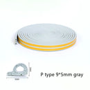 10 meters DIPE self-adhesive door and window sealing strip glass window anti-collision rubber strip foam sound insulation strip