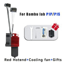 For Bambu P1P/X1C  Hotend Kit Hardened Steel Nozzle for Bambulab P1s Upgrade Hotend With Fan Complete for Bambu Lab X1 Carbon