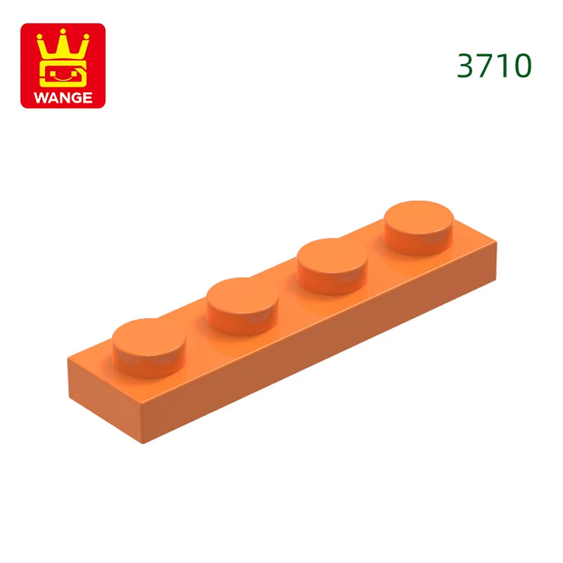 Wange 149Pcs/Lot 3710 1x4 Basic Building Block Moc Components Parts Compatible with Bricks DIY Children Assembly Toy Gift Box