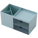 3 Colors Double-drawer Desktop Storage Box Cosmetic Plastic Compartmental Box Jewelry Storage Box Desktop Sundries Organizer