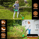 Tegatok  Battery Powered, 4-in-1 Home Cordless Electric Weeder, 1 2.0AH Lithium ion Battery,Home, Work, Countryside Tools.