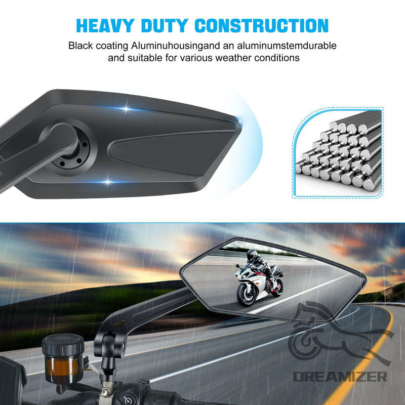 Rear View Mirror Reflector Adjustable Rotatable Handlebar Mirror Clear Rearview Electric Scooter Cycling Bicycle Accessorie