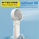 NITECORE izzcool 30 Foldable Air Conditioner Fan  EDC Portable Camping Handheld Fan USB-C Rechargeable Cooling Spray Mist Cooler