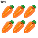 3/6Pcs Easter Plastic Carrot Candy Box Creative Clear Gift Boxes Easter Party Decorations for Home Kids Birthday Favors Supplies