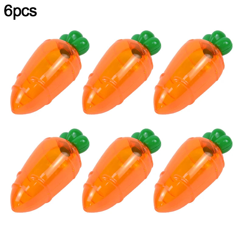 3/6Pcs Easter Plastic Carrot Candy Box Creative Clear Gift Boxes Easter Party Decorations for Home Kids Birthday Favors Supplies