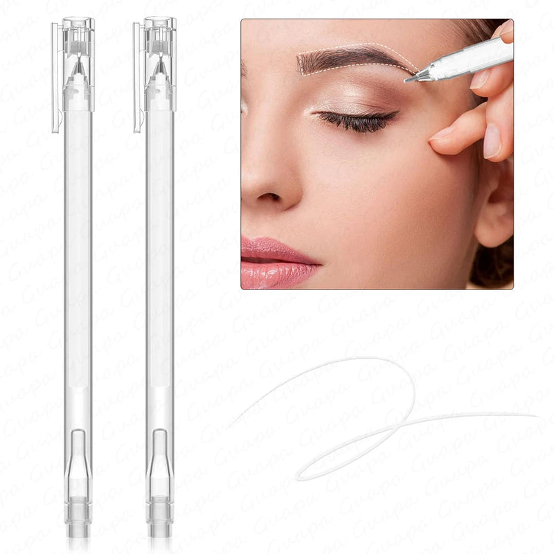 2PCS Eyebrow Marker Pen Tattoo Accessories Microblading Surgical Skin Permanent Make up Supplies White Surgical Scribe Tool