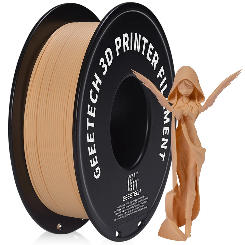 Geeetech Matte Filament PLA 1.75mm 1kg Spool (2.2lbs), 3d printer Material polylactic acid,  frosted texture, Vacuum packaging