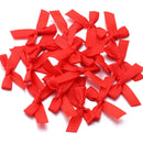 50Pcs/Lot 3.5*4cm Colourful Ribbon Bows Polyester Handmade Satin Bow DIY Sewing Crafts Decoration Gift Bouquets Party 2030