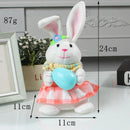 Easter Bunny Gnome Led Light Large Easter Rabbit Ornaments for Home Office Spring Easter Party Bunny Gnome Hanging Ornament 2024