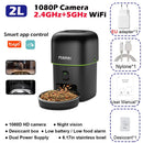 Tuya Smart Automatic Pet Feeder 5G WiFi 4L Cat Food Dispenser with 1080P Camera Two-Way Audio Smart Feeding Plan for Cats Dogs