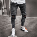 Jeans For Men Fashion Skinny Ripped Denim Trousers Biker High Quality Male Slim Casual Men's Pants Hip Hop Jogging jean homme