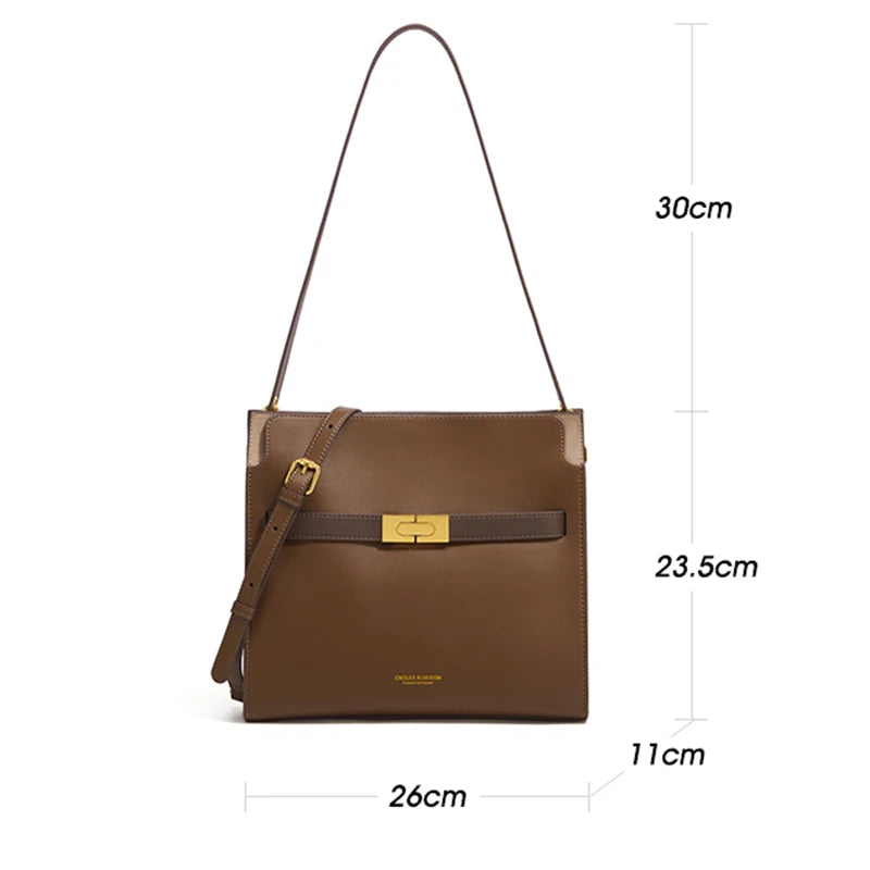 Cnoles Brand Female Shoulder Bag Bucket Tote Bags Women's 2023 Trend Luxury Ladies Crossbody Messenger Bag