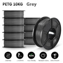 SUNLU 10KG 3D Filament PETG Filament 10kg 22 lbs 1.75mm 3D-Drucker-Filament Gute Säure- und Alkalibeständigkeit Hohe Transparenz