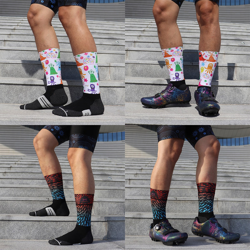 Anti Slip Professional Bike Socks Bicycle Compression Sport Sock Men And Women Street Sports Socks Racing Cycling Socks