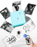 Phomemo M02Pro Mini Portable Thermal Printer Wireless Photo Labeler 300dpi Inkless Printing 15/25/50/53mm for Easy Labeling