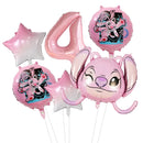 6pcs Disney Lilo & Stitch Party Balloons Stitch 32" Number Balloon set Baby Shower Birthday Party Decorations Kids Toy Gifts