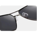 New Small Frame Square Sunglasses Men's Polarized Metal Fashion Sun Glasses Men's Outdoor Driving Eyewear UV400 Oculos De Sol