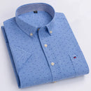 The Oxford Line | 100% Cotton Short-Sleeve Oxford Shirt