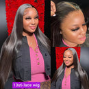 40 Zoll Knochenglatte Echthaarperücken 13x4 13X6 HD Lace Front Perücken Echthaar Brasilianisches Haar für schwarze Frauen 220 Dichte