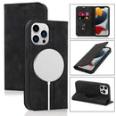 RFID Geldbörsen-Kartenhalter Macsafe Leder-Klapphülle für Magsafe iPhone 14 Plus 13 12 15 Pro Max 14Pro 15Pro Mac Safe Ständerabdeckung