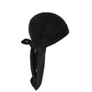 New Unisex Solid Color Soft Velvet Longtail Pirate Hat Breathable Bandana Durag Long Ribbon Cape Baotou Headband Du-Rag