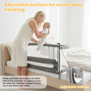 Baby bassinets bedside sleeper, co sleeping bed for baby, for co sleeper for baby in bed, Portable Crib, breathable and visible mesh window
