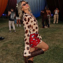 Polka Dots Print Detachable Scarf Sling Dress 2026 New Ladies Slim V-neck Spaghetti Strap Long Robes Women's Beach Dresses