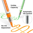 Ohuhu Nahuku Direct-Ink Acrylic Paint Markers | Flexible Brush Tip, High Opacity & Lightfast Set