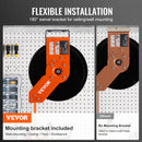 SucceBuy Einziehbarer Luftschlauchaufroller 15M Hybrid Kompressor Schlauchaufroller 12,7cm Wandmontage Hochleistungs Doppelarm Edelstahlaufroller