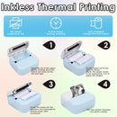 Mini Printer, Portable Thermal Photo Printer, Inkless Sticker Maker Machine for Notes, Photos, Stickers, Labels