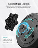 SONGMICS 2-in-1 dumbbell 2x10 kg dumbbell set for home, 1 pair