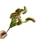 1 Branch Artificial Plant Non-fading Decorative Plastic Artificial Flytrap Grass Plant Home Party Desktop Decoration for Balcony