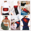 Cordless Hot Waist Belt Massager Lower Back Support Lumbar Protector Back Heated Vibration Massage Waist Brace Relief Pressure