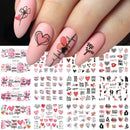 12Pcs Lovely Rabbit Easter Nail Art Stickers Kawaii Animals Carrot Bunny Decals Design Water Transfer Decoration Manicure CHBN