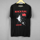 Black Flag T-Shirt Damaged 80S Hardcore Punk Band SST Husker Du Bad Brains Band Summer Short Sleeves Cotton Tee Men's Shirt