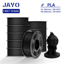 JAYO 3D Printer Filament PLA Series 1.75MM 5Rolls/10Rolls High Strength 100% No Bubble Neatly Wound for FDM DIY Gift Material