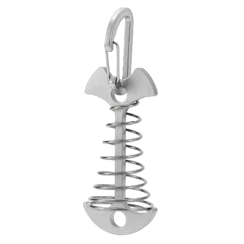 1/5Pcs Adjustable Plank Floor Spring Fishbone Anchor Tent Pegs Buckle Outdoor Awning Deck Stakes Fixed Nails Camping Tent Hooks