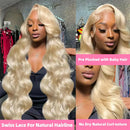 28 Inch 613 Honey Blonde Body Wave Lace Frontal Wig 13x6 Brazilian Remy HD Lace Wig 13x4 Lace Front Human Hair Wigs For Women