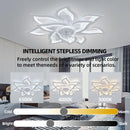 IRALAN Ceiling Light With Forward And Reverse Air Circulation Fan Stepless Dimming Light For Living Room Bedroom Office Lounge