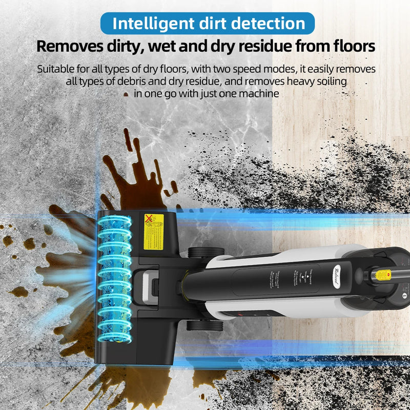 Redkey W12 SE Cordless Wet Dry Vacuum Cleaner Multi-Surface Smart Wireless Vacuum Floor Washer Self-Cleaning Drying for Home