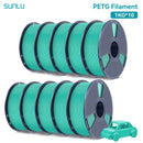 SUNLU 10KG PETG/ABS Filaments 10Rolls 3D Filament 1KG/roll 1.75mm 100% Filament Lines Up Neatly For 3D Printing From EU US