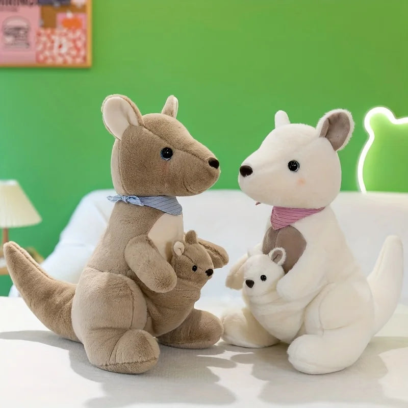 26cm 2-in-1 kangaroo plush toy, Australian kangaroo doll, super fun kangaroo plush toy, best gift for Easter