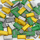 City Treasure Gold Silver Diamond Safe Box Building Blocks Jewel Dollars Cash Coin Brick Compatible Figures Accessories Kids Toy