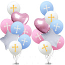 Balloon Easter Bless Cross Easter Balloons Party Easter Decoration Ballon Baptism Forked Holy Communion Favors Christen Decotion